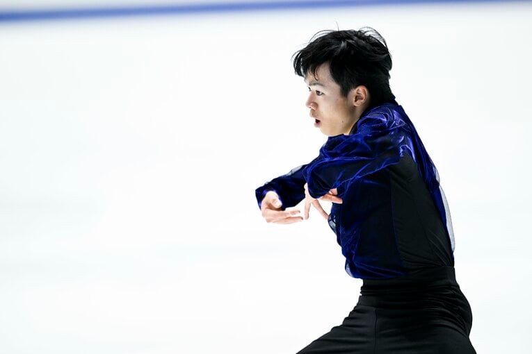 NHK杯フリー、鍵山の演技　©︎Asami Enomoto