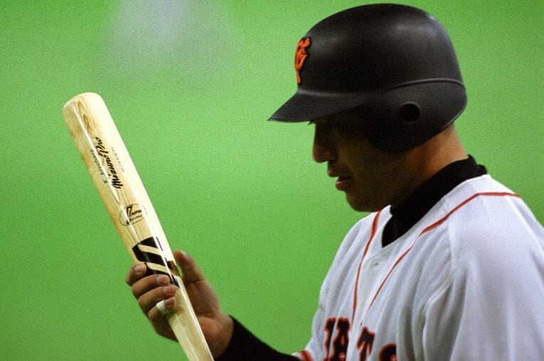 巨人時代の清原和博 ／ photograph by BUNGEISHUNJU