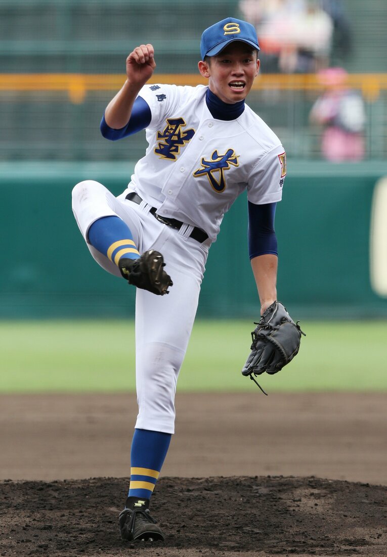 中学補欠から名門エースに。聖光学院時代、甲子園にも出場 ©JIJI PRESS