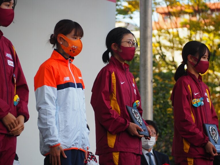 区間賞の表彰　©Yu Saito