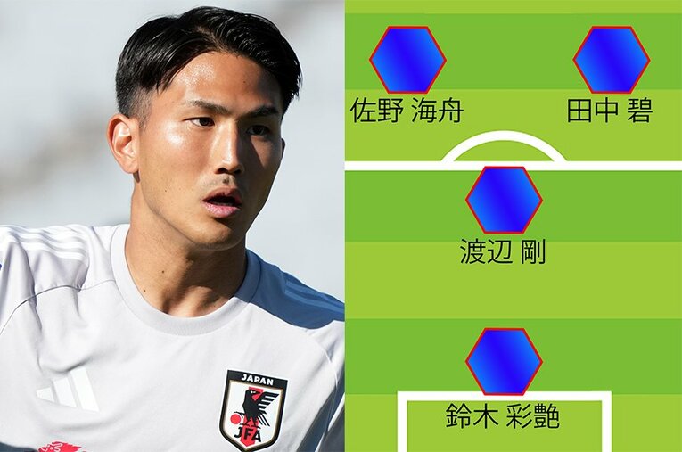 ケガ人続出の最終ラインにあって、渡辺剛は今シリーズが自身の存在をアピールできるチャンスともいえる ／ photograph by Koji Watanabe/Getty Images