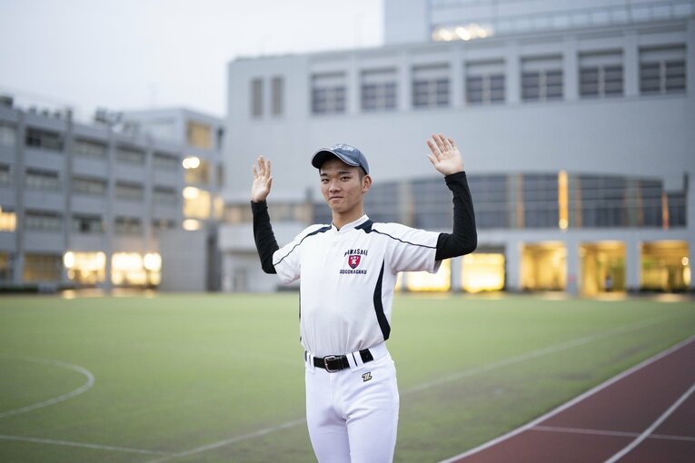 ヤクルト育成1位指名・小宮悠瞳　©Tomosuke Imai