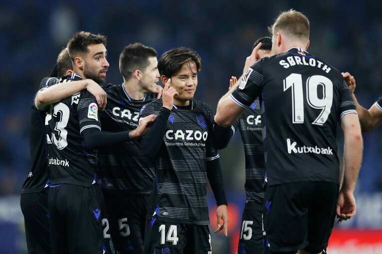 「クボの鮮烈ボレーに加えて…」“ハイライトだけではもったいない”ソシエダ久保建英の飛躍を現地撮影「特筆すべきはゴール直前の守備」(34)