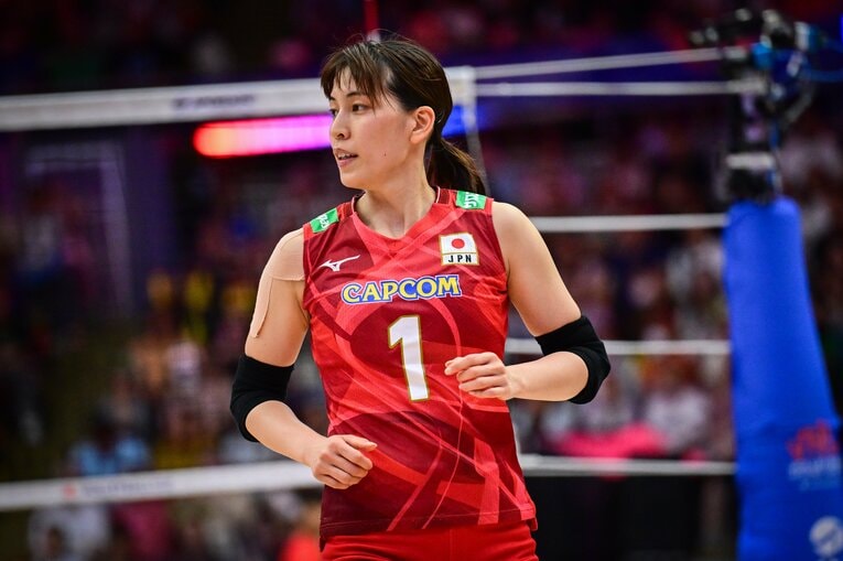 岩崎こよみ（VNLファイナル準決勝・ブラジル戦）　©︎Volleyball World