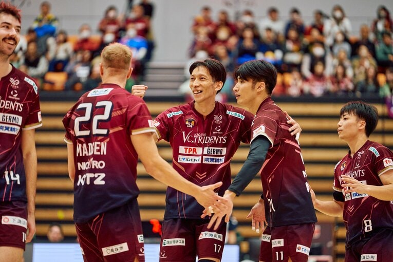 今季からVC長野トライデンツでプレーする松本慶彦　©︎VCNAGANOTRIDENTS