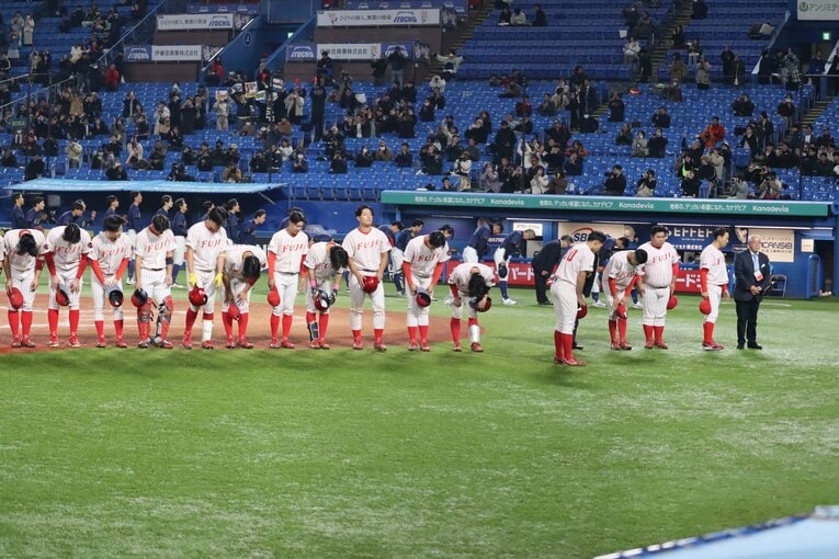 明治神宮大会では創価大に初戦で敗れた富士大　©Genki Taguchi