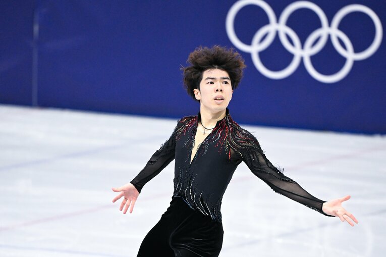 マリニンがまさかの敗戦となった男子フリー【スワイプするとそのほかの写真もご覧になれます】　©Asami Enomoto／JMPA