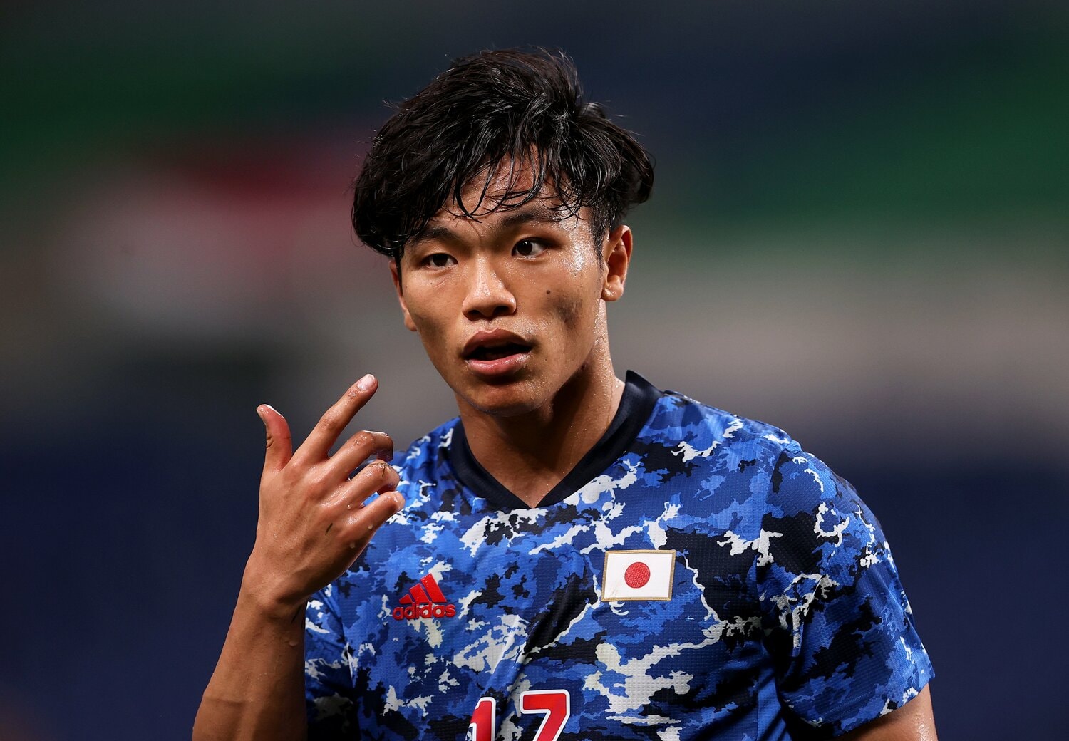 東京五輪ベスト4メンバーの旗手怜央（23歳、川崎フロンターレ）。このインタビュー後、11月のW杯最終予選で日本代表に初招集された　©Getty Images
