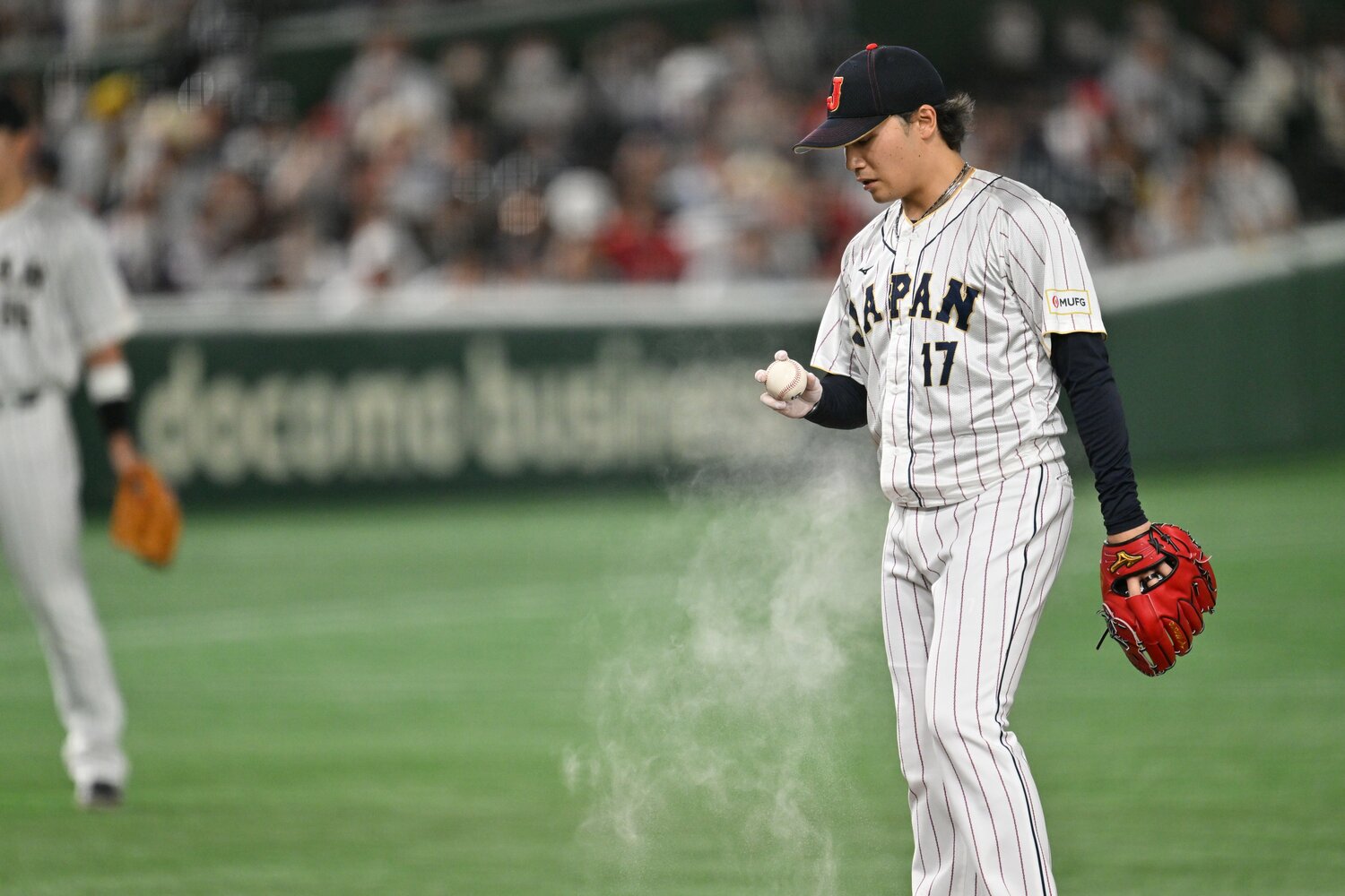 イタリア戦の伊藤大海。完璧なリリーフで日本のピンチを救った　©Naoya Sanuki