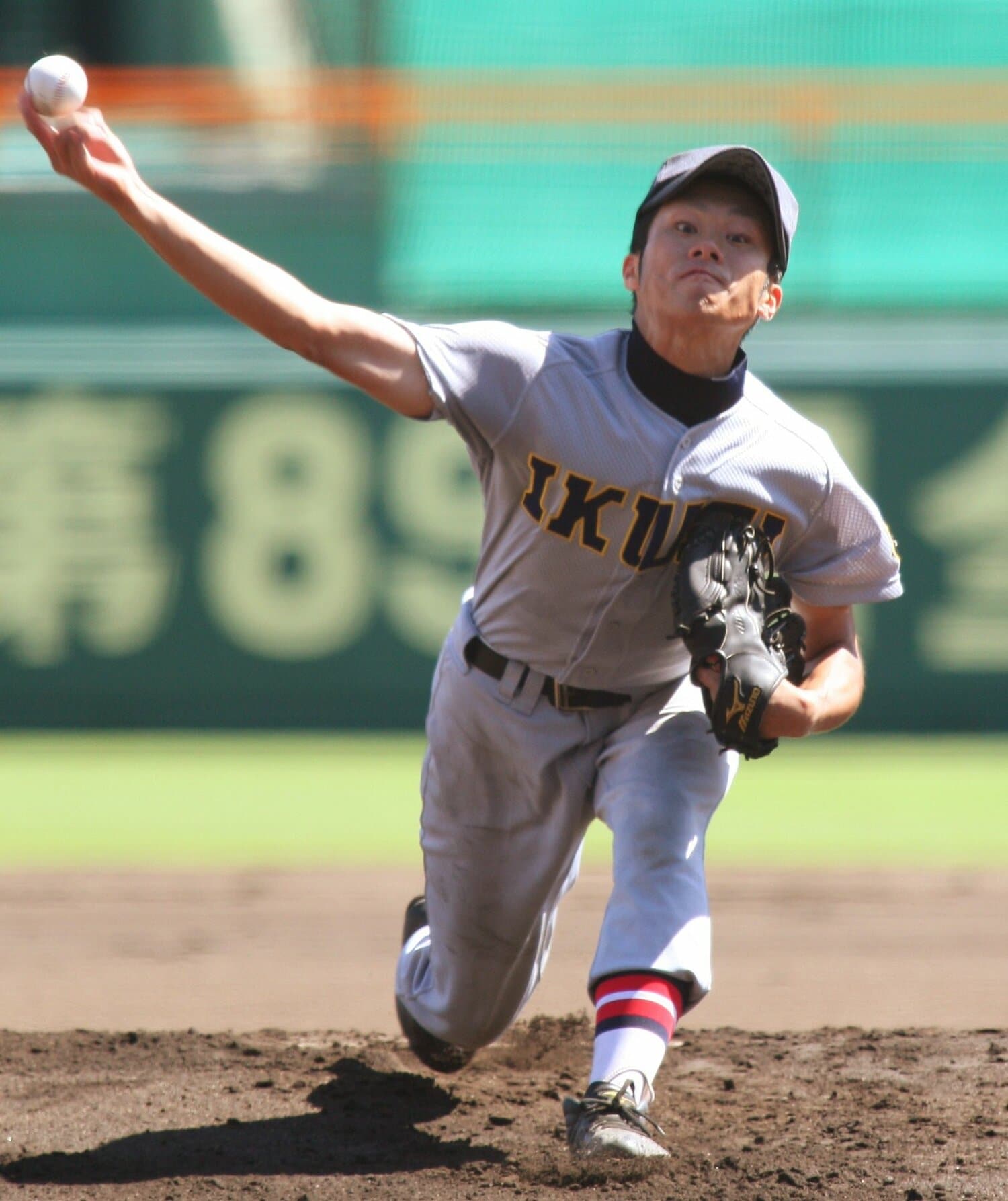 仙台育英時代の由規　©JIJI PRESS