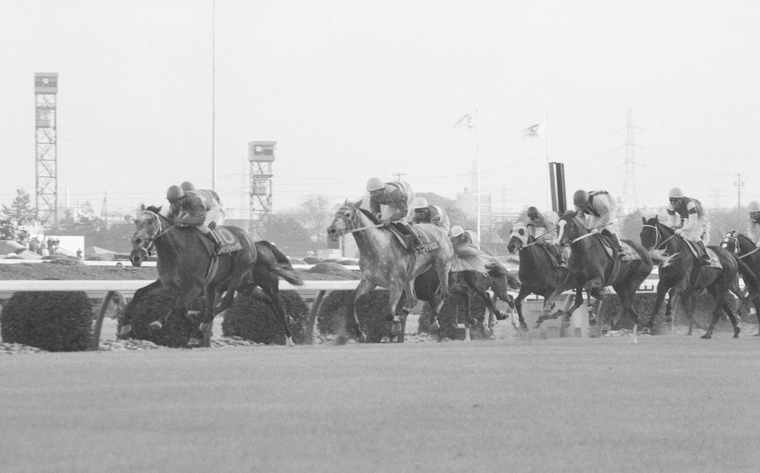 1988年の有馬記念。「3度目の正直」でタマモクロスを振り切り、GI初制覇を遂げたオグリキャップ　©JIJI PRESS