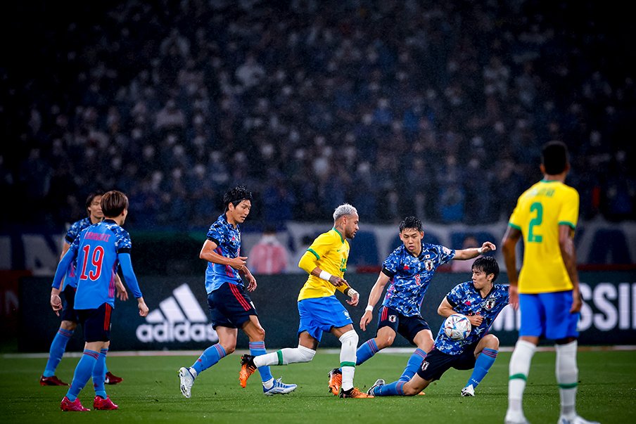 ※クリック、スワイプするとブラジル戦などの様子がご覧になれます　©Kiichi Matsumoto/JMPA