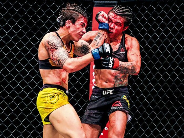 2年ぶりに開催のUFCで見た、世界の女子格闘技の迫力。~パワー不足でKO決着が少なかったのは昔の話~<Number Web> photograph by Susumu Nagao
