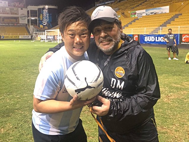 元帝京高10番のマラドーナ芸人が、マラドーナ本人に会いに行ってみた