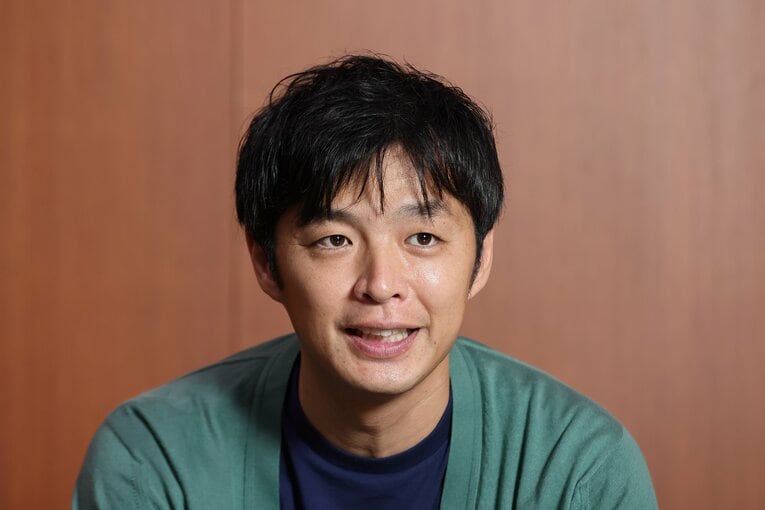 セルソースの裙本理人社長。同社は再生医療関連事業を手がけ、一昨年に東証マザーズ上場。ベンチャーでは異色の成長を遂げている　©Shigeki Yamamoto