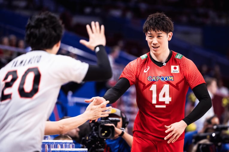 ネーションズリーグ準々決勝（vsスロベニア）©︎FIVB