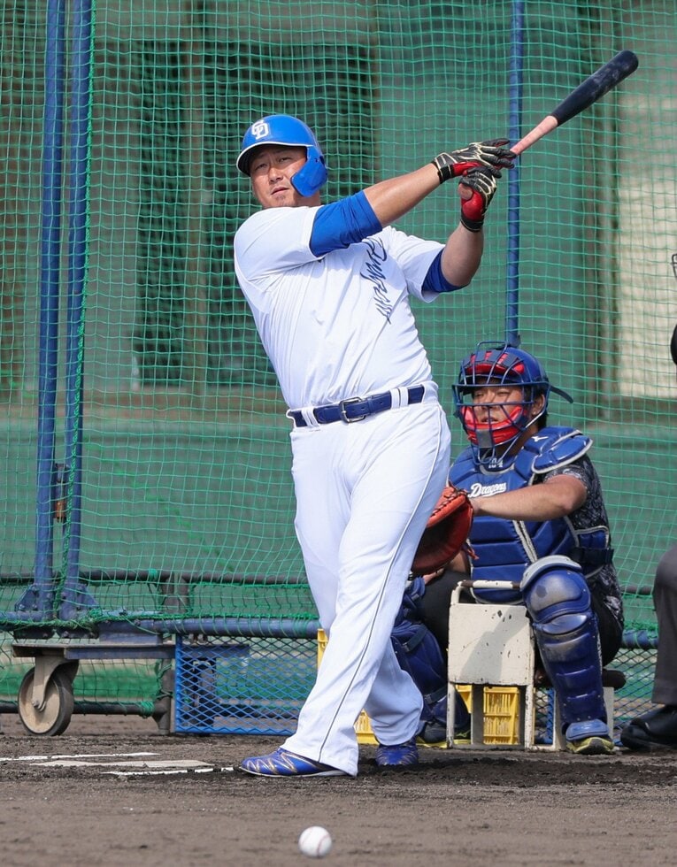 「中日」1位は中田翔　©JIJI PRESS