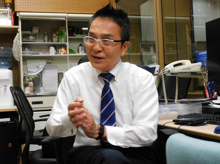 カリスマ的な指導者として知られる大阪桐蔭吹奏楽部の梅田監督　©︎Haruka Sato