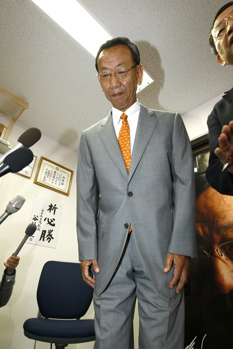 2010年参院選の堀内恒夫　©Atsushi Hashimoto