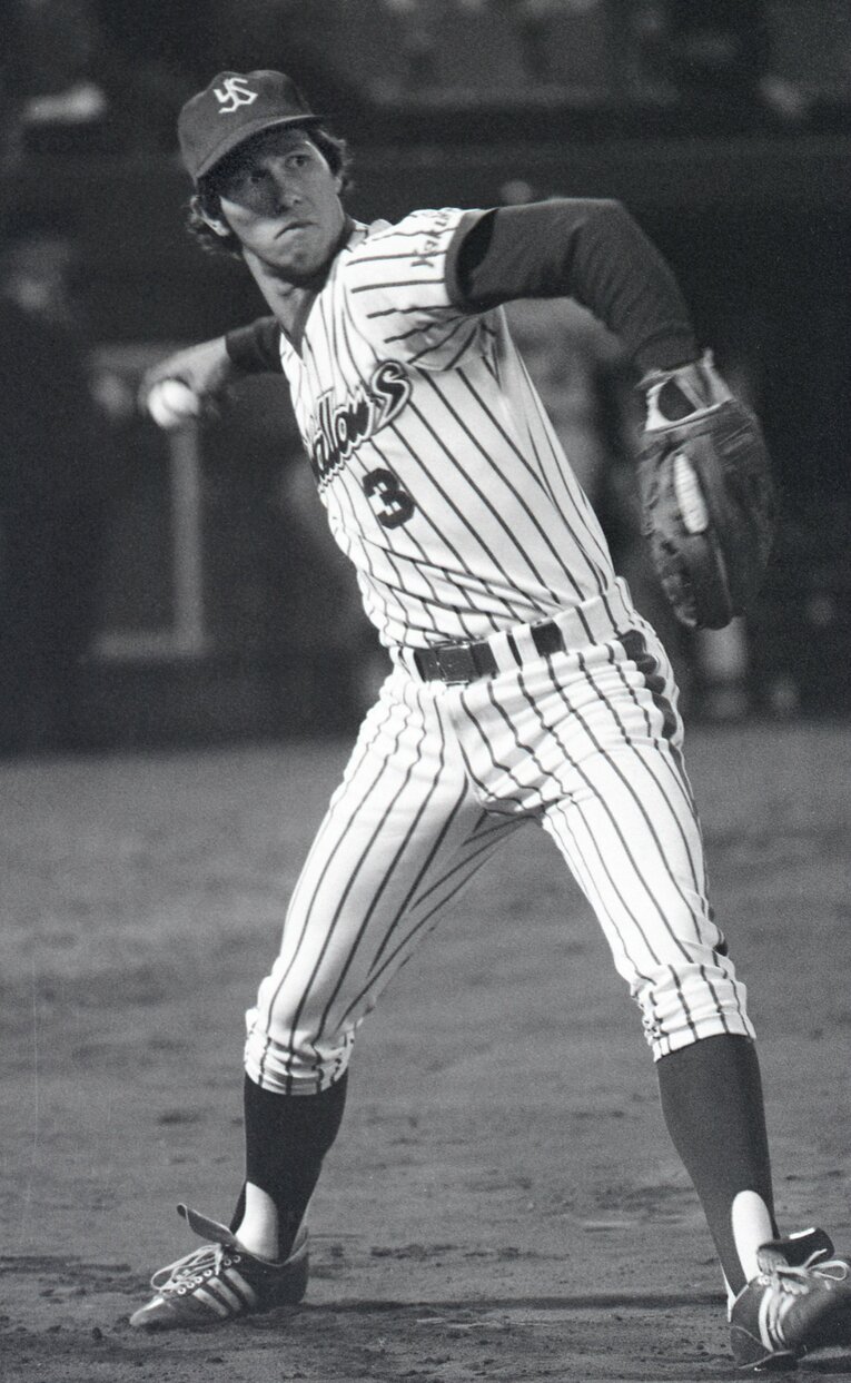 1978年の日本一に貢献したヤクルト時代のデーブ・ヒルトン　©JIJI PRESS