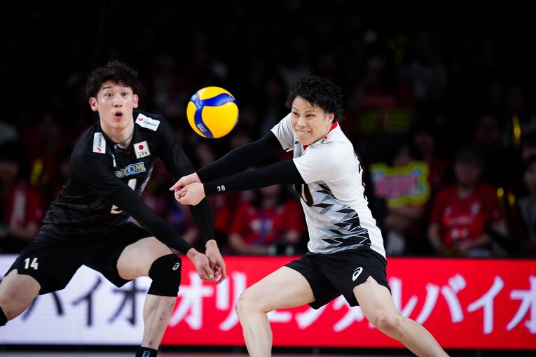 山本智大（VNLスロベニア戦）　©︎Volleyball World