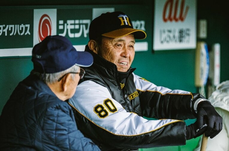 球団史上初となる２年連続日本一を目指す阪神・岡田彰布監督　 ／ photograph by Kiichi Matsumoto