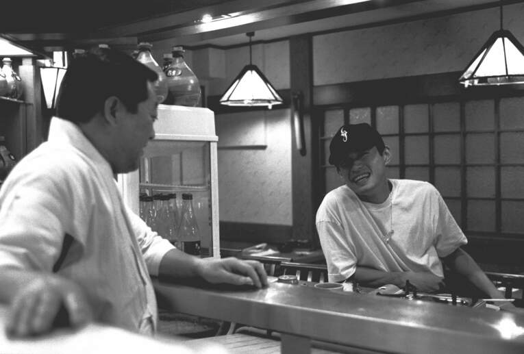 牛タン店で…イチロー　©Kazuaki Nishiyama