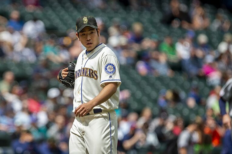 菊池は開幕当初こそ勝ち星に恵まれなかったが、12試合に投げて3勝2敗、防御率3.82と安定している。 ／ photograph by AFLO