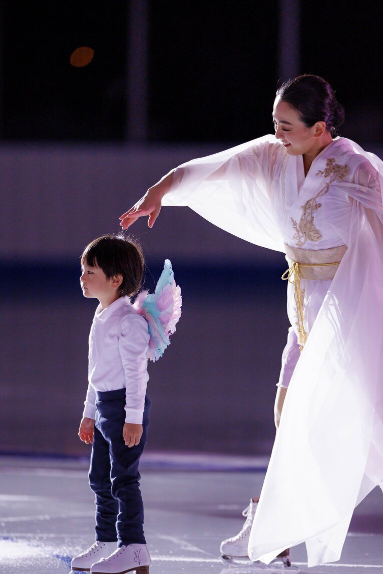 「MAO RINK」オープニングイベントに登場した浅田真央　©Kiichi Matsumoto