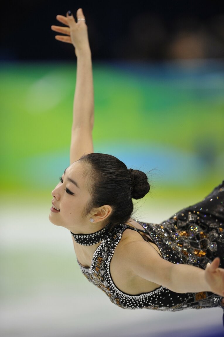 バンクーバー五輪で金メダルを獲得したキム・ヨナの演技　©JMPA