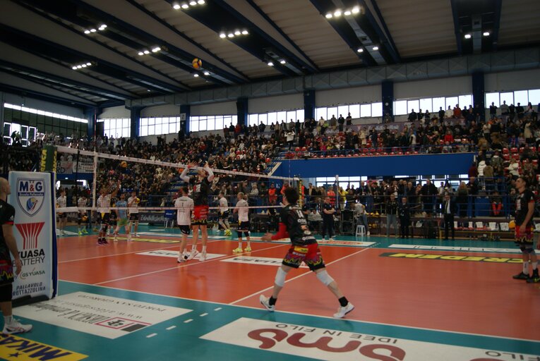 2月9日、ペルージャ石川祐希（セリエA／グロッタッツォリーナ戦）©︎Takashi Yuge