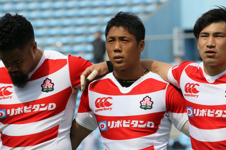 2017年4月、韓国戦で日本代表デビューを果たした山沢　©Nobuhiko Otomo