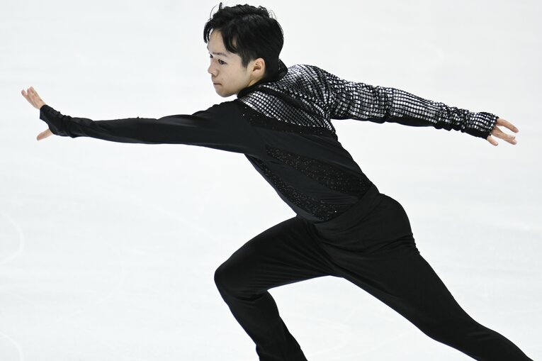 NHK杯SPでの演技　©Asami Enomoto