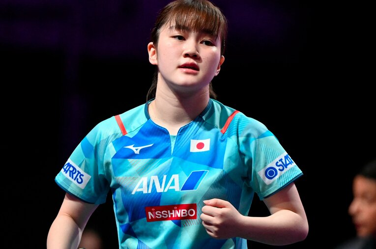 WTTチャンピオンズモンペリエで張本美和ら日本の強豪を次々撃破して初優勝を遂げた大藤沙月（20歳） ／ photograph by JIJI PRESS