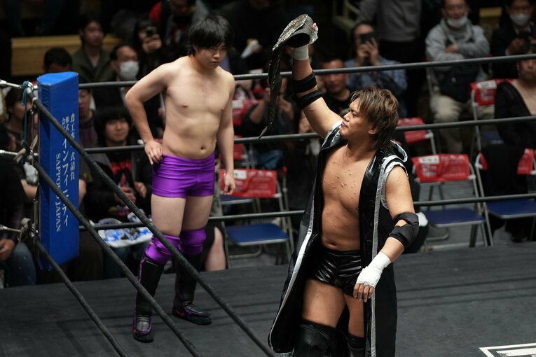 第0試合にXとして登場したFREEDOM王者の杉浦透　©Masashi Hara