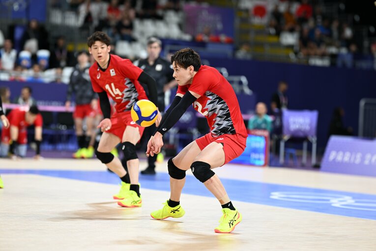 高橋藍（パリ五輪 ドイツ戦）©︎Naoya Sanuki/JMPA