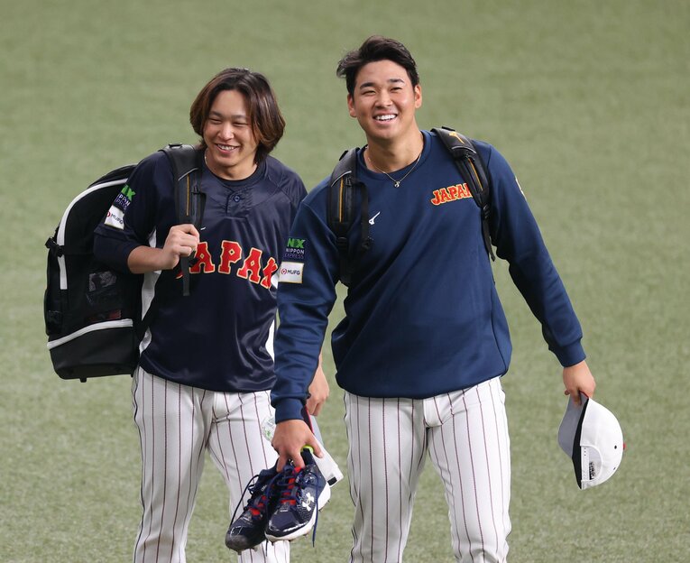 宮城が命名した二人のコンビ名は「ぺやぎ」。１学年違いだが仲良しの二人だ　©︎SANKEI SHIMBUN