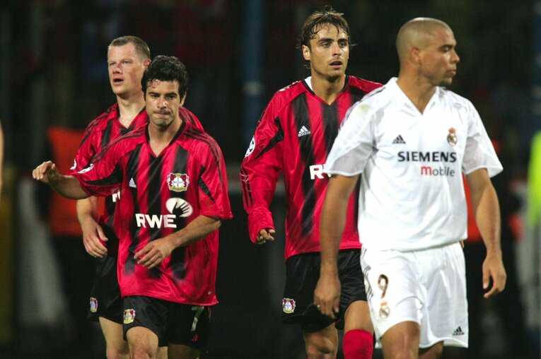 レバークーゼン時代、レアル・マドリーと対戦した頃のポンテ　©Getty Images