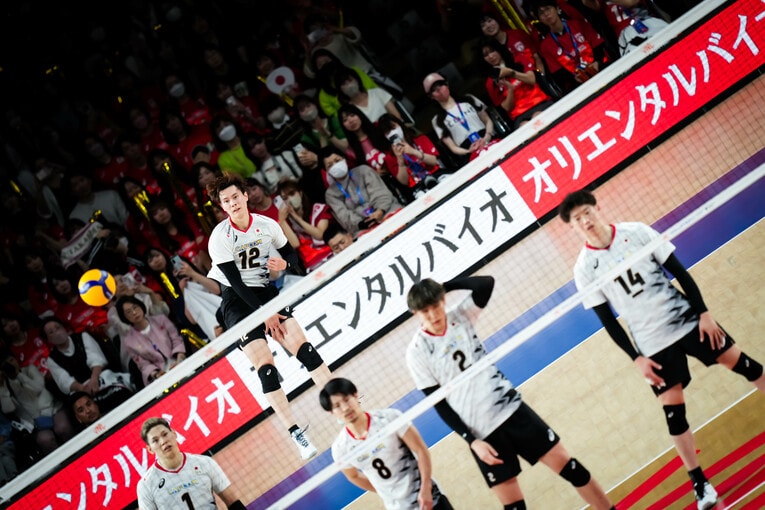 高橋藍（VNLイラン戦）　©︎Volleyball Wrold