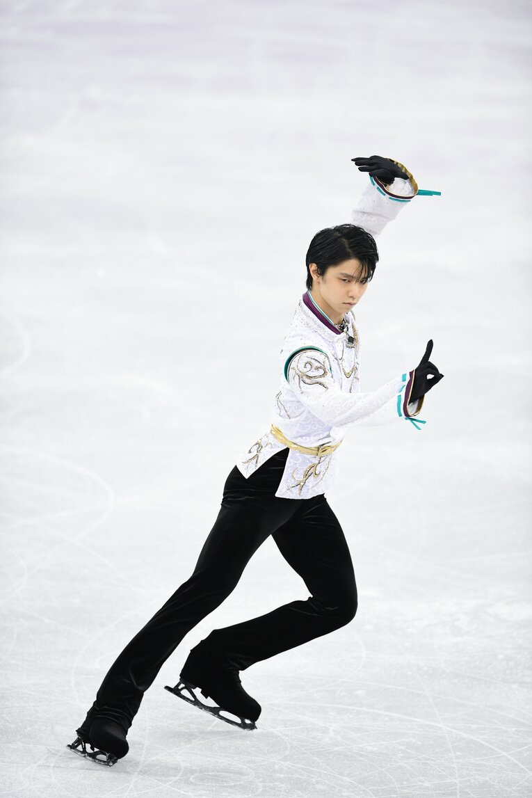 平昌五輪での羽生結弦　©JMPA