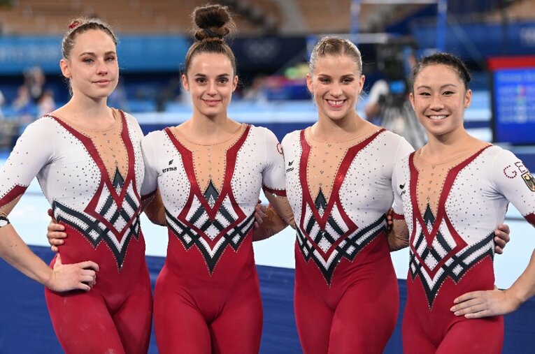 東京五輪でユニタードを使用し注目を集めたドイツ代表 ／ photograph by Getty Images