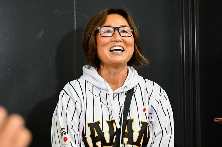 取材に応じる久美子さん（代表撮影）©Nanae Suzuki