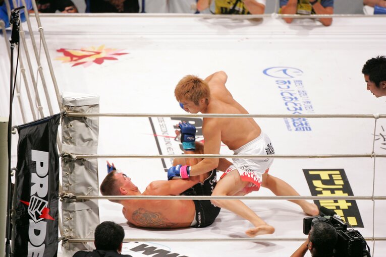 2006年、PRIDE／デビット・バロン戦　©︎Toshiya Kondo