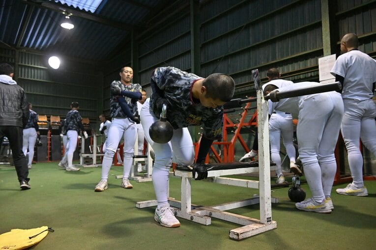 大阪桐蔭の練習風景（2022年）　©︎Hideki Sugiyama