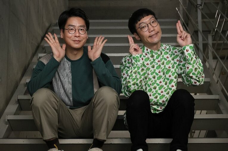 結成11年で初のM-1決勝だった男性ブランコ。浦井のりひろ（ツッコミ担当、写真左）と平井まさあき（ボケ担当） ／ photograph by Shigeki Yamamoto