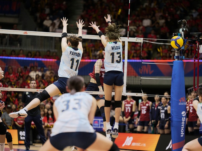 バレーボールネーションズリーグ 韓国戦　©︎Yuki Suenaga