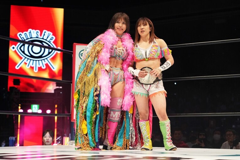 両国大会翌日、ともに練習した星来芽依とのタッグも実現　©Essei Hara