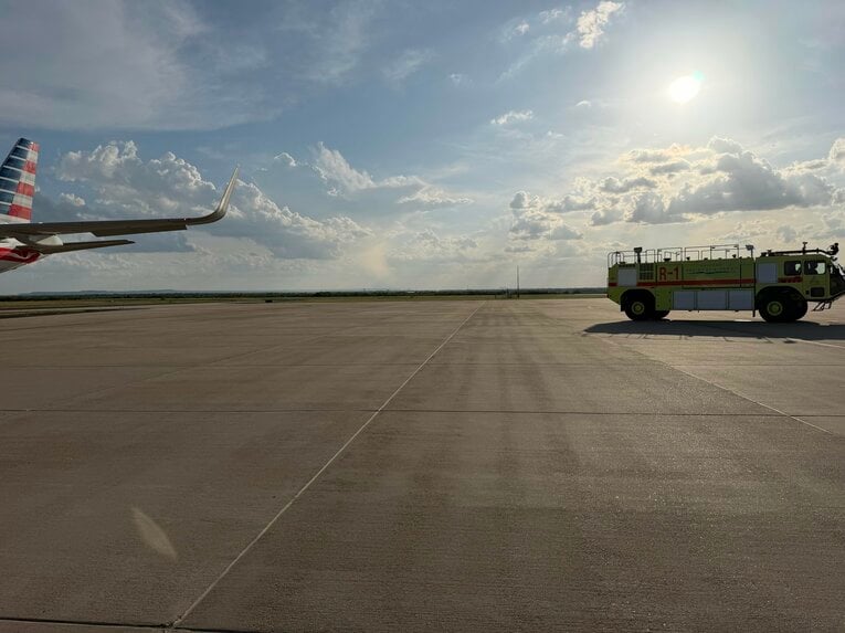 【記者が味わった米国飛行機トラブル】どこだここは（写真は右に続きます）　©Kei Sato