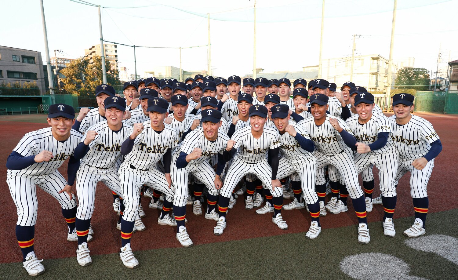 2011年夏以来の甲子園出場となる帝京　©JIJI PRESS