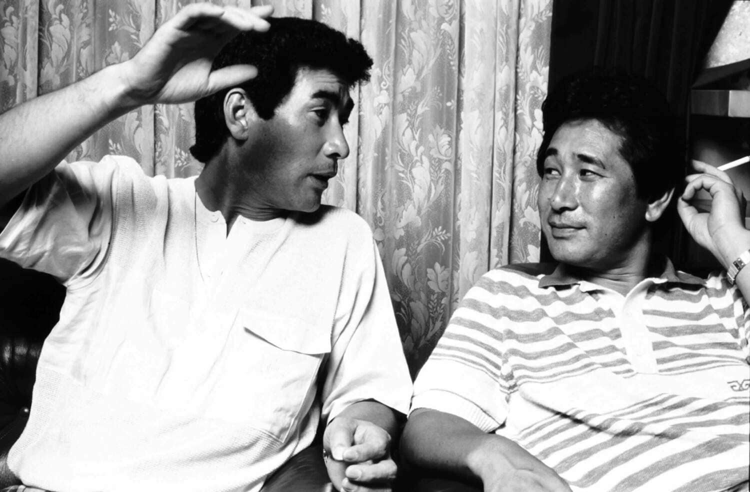 Number誌上でインタビューに応じた際の山本と星野　©Sports Graphic Number